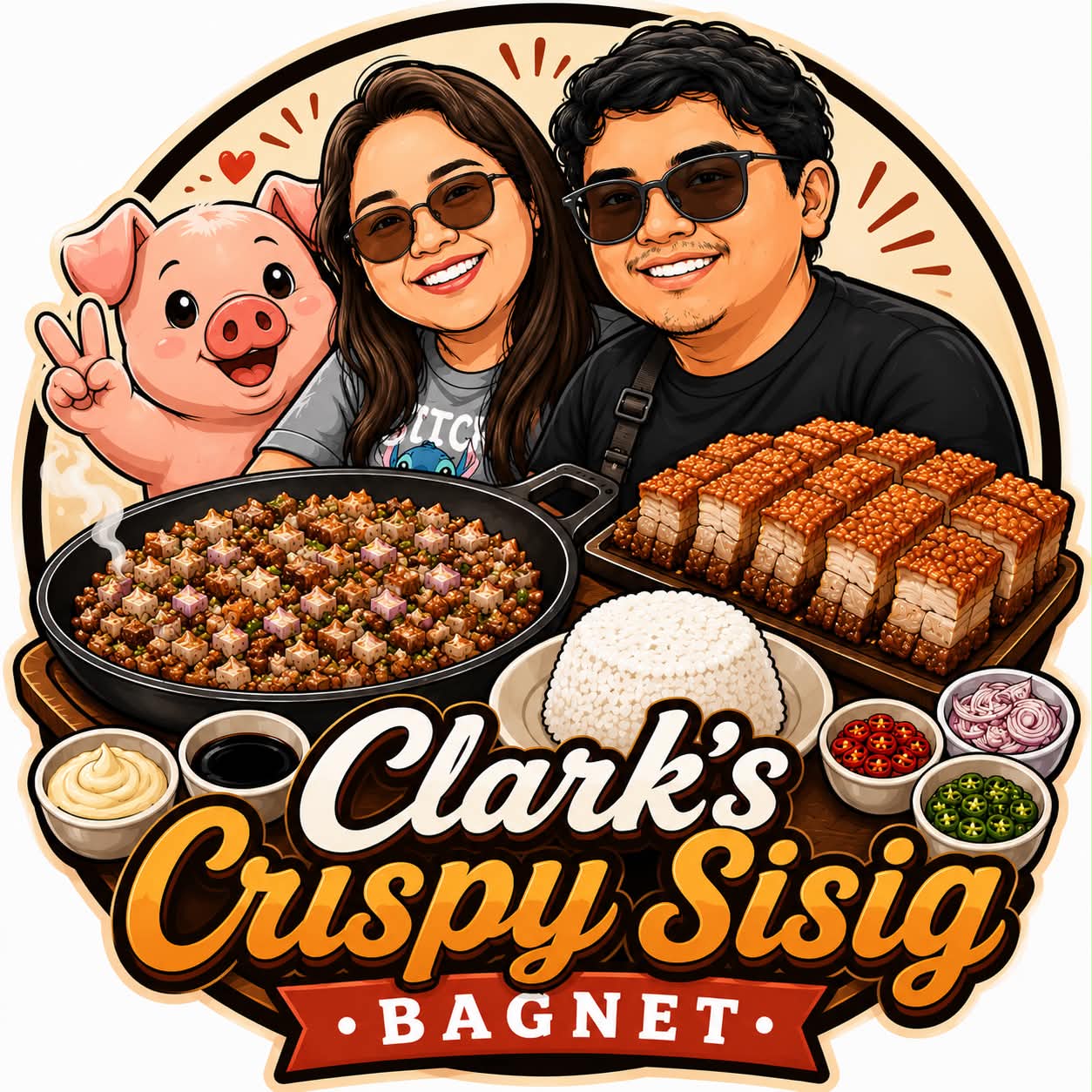Clark's Crispy Sisig Bagnet logo